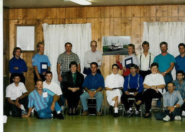 Some of the EMS crew in 1994.